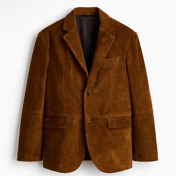 H&M RELAXED FIT SUEDE JACKET